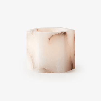 Alabaster Cube Candle Holder Alabaster Lighting Fixture