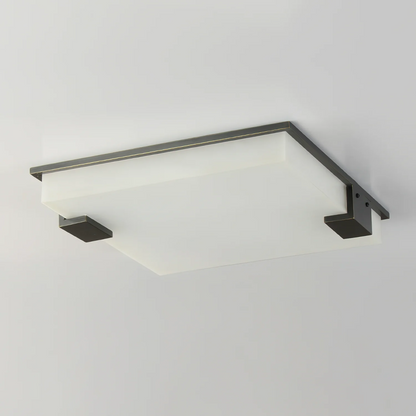 Square Alabaster Ceiling Lamp