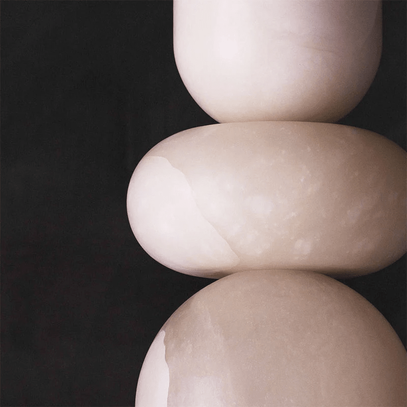 Orba Chain Alabaster Chandelier