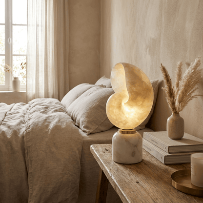 Lumora Shell Alabaster Table Lamp