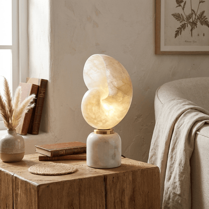 Lumora Shell Alabaster Table Lamp