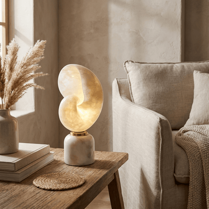 Lumora Shell Alabaster Table Lamp