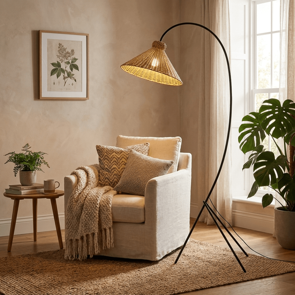 Tana Woven Floor Lamp – detail 2