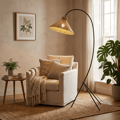 Tana Woven Floor Lamp – detail 2