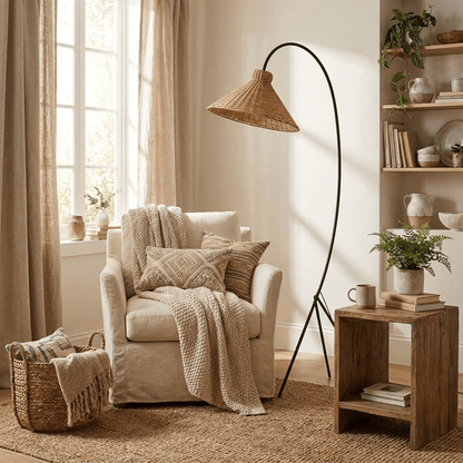 Tana Woven Floor Lamp – detail 4