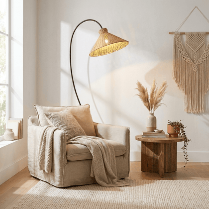 Tana Woven Floor Lamp – detail 5
