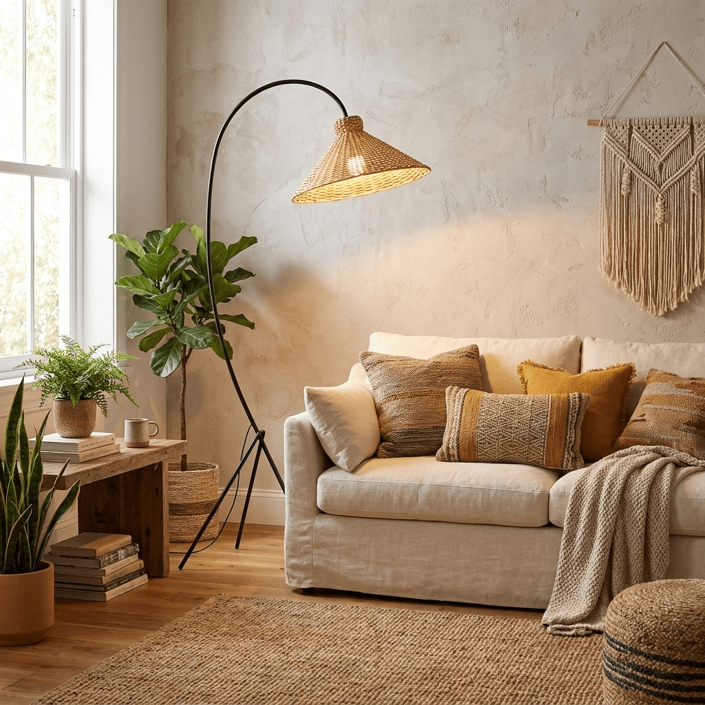 Tana Woven Floor Lamp – detail 3