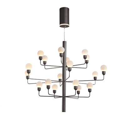Raggiera Tiered Alabaster Globe Chandelier