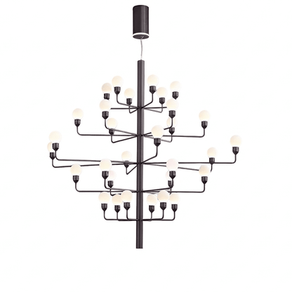 Raggiera Tiered Alabaster Globe Chandelier