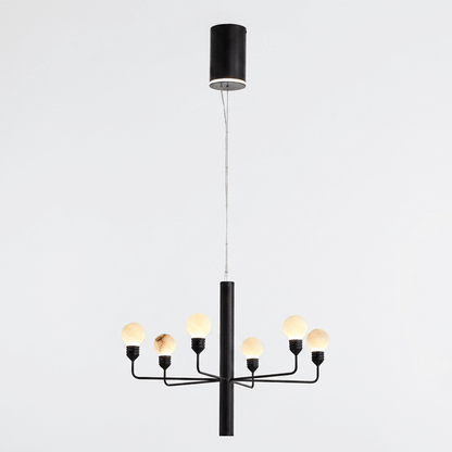 Raggiera Tiered Alabaster Globe Chandelier