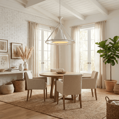 Numbo Plaster Series Alabaster Chandelier