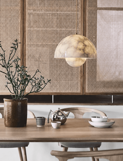 Alabaster Bud Pendant Lamp