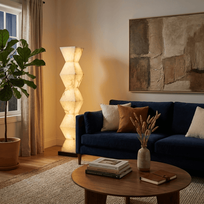 Cairn Alabaster Floor Lamp