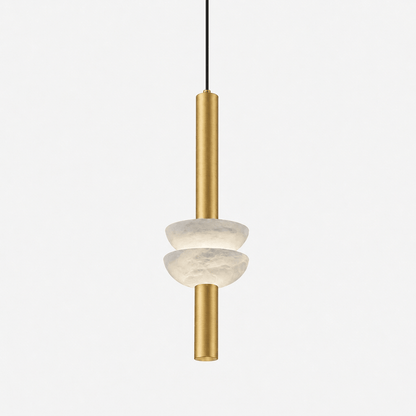 Alabaster Column Pendant Lamp
