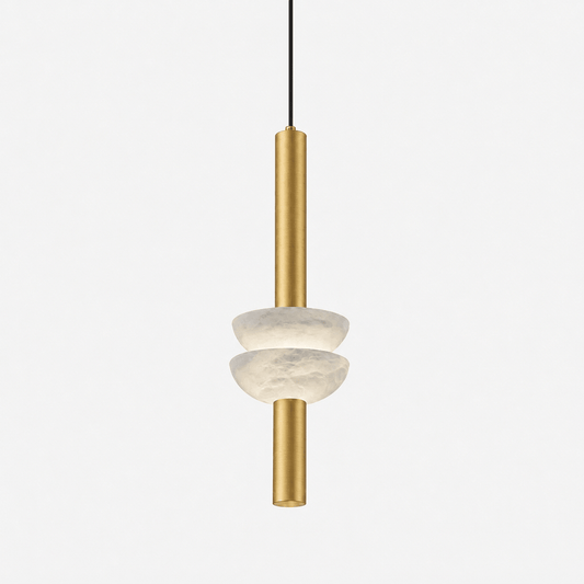 Alabaster Column Pendant Lamp