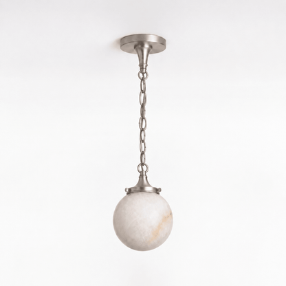 Luna Alabaster Globe Pendant Light