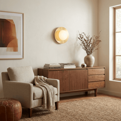 Selene Alabaster Moon Wall Sconce