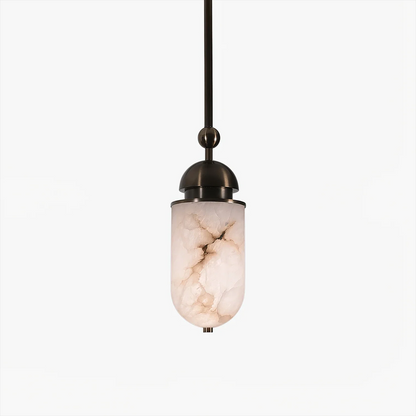 Lozenge Alabaster Rod Pendant Lamp