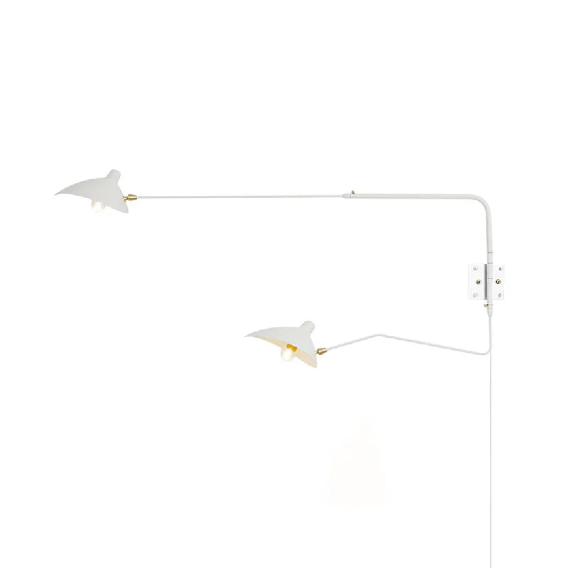 Adjustable Multi-Arm Plug-In Wall Light