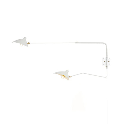 Adjustable Multi-Arm Plug-In Wall Light