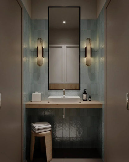 Alabaster Wall Lamp warm ambient glow Dubai interior