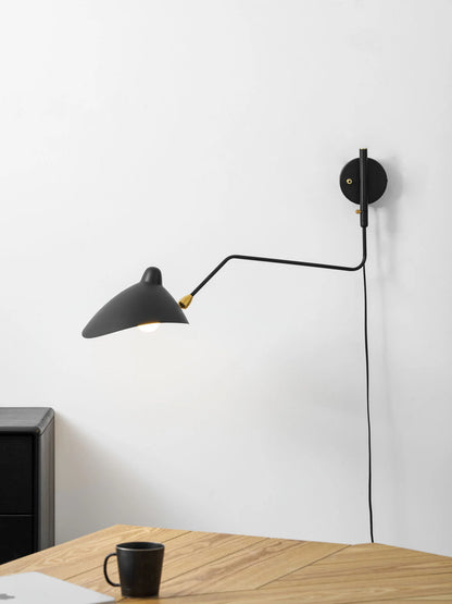 Adjustable Multi-Arm Plug-In Wall Light