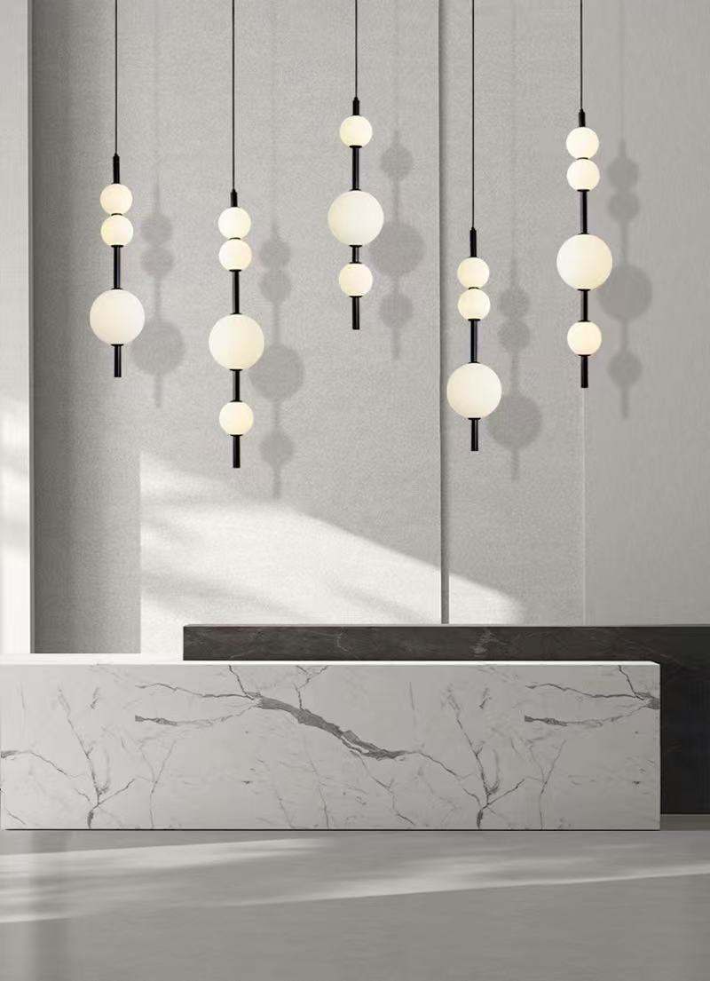 Vertical Glass Pendant Light