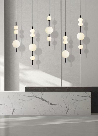 Vertical Glass Pendant Light