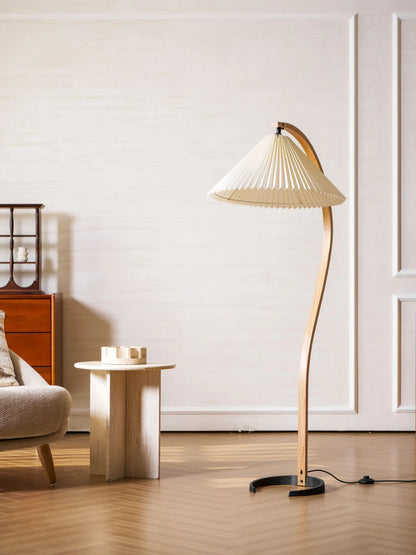 Caprani Wooden Floor Lamp