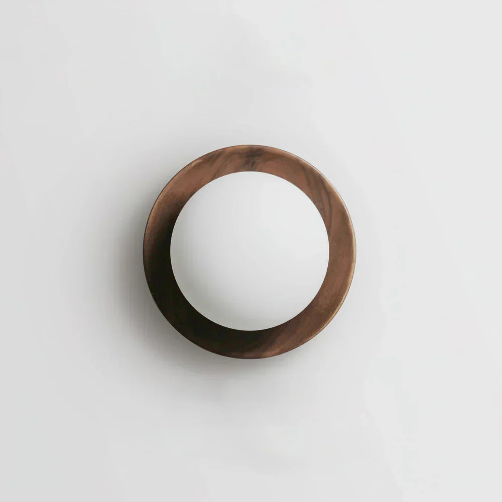 Tablet Wall Lamp walnut set of 2 side by side