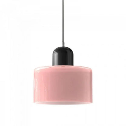Nordic Morandi Cylinder Glass Pendant Light S66