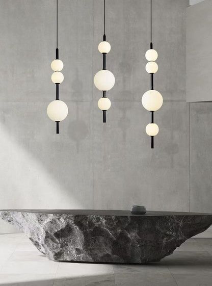 Vertical Glass Pendant Light