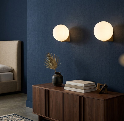 Spherical Geometric Wall Lamp