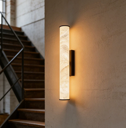 Stelo Linear Alabaster Wall Sconce