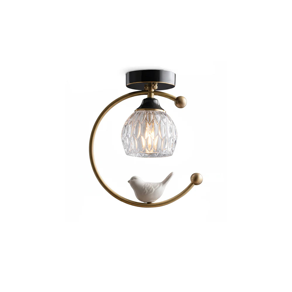 Ceramic Bird Ceiling Lamp