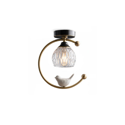 Ceramic Bird Ceiling Lamp