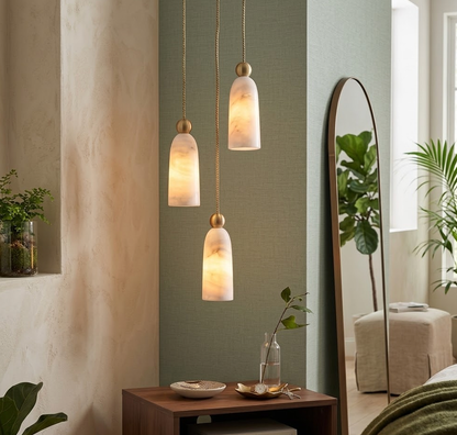 Cara Alabaster & Copper Pendant Light