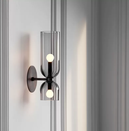 Linear Fluted Glass Wall Sconce