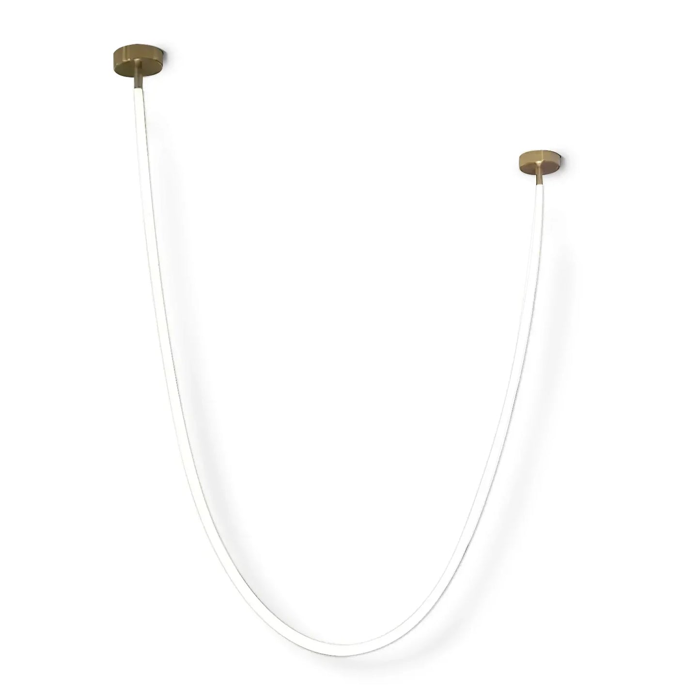 Flex LED Pendant Light gold white 98.4 inch front view