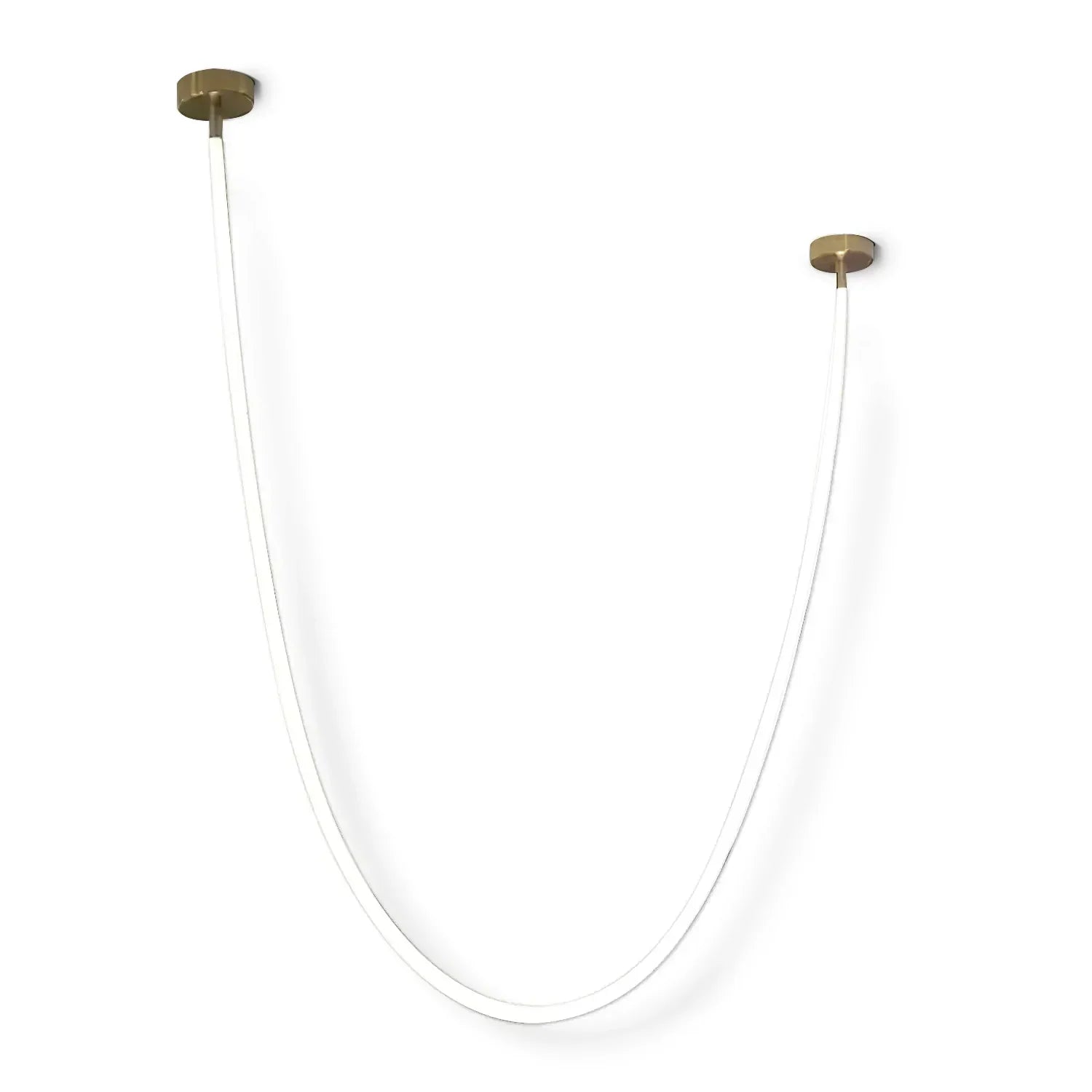 Flex LED Pendant Light gold white 98.4 inch front view