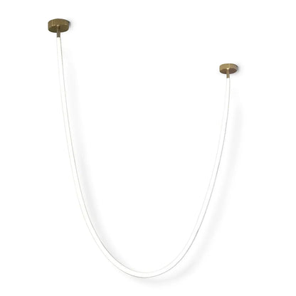 Flex LED Pendant Light gold white 98.4 inch front view