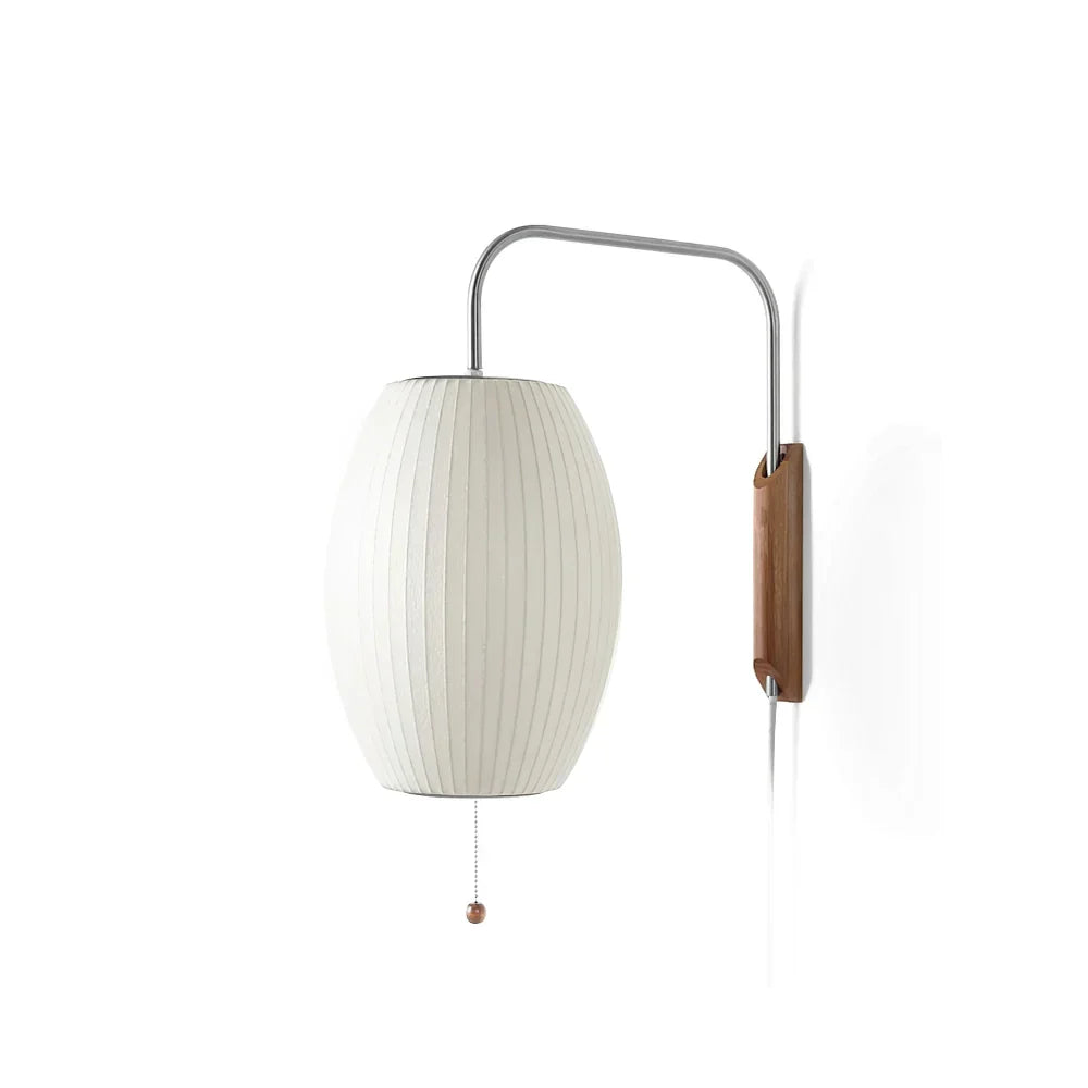 Nelson Wall Lamp white 7.9 inch diameter front view