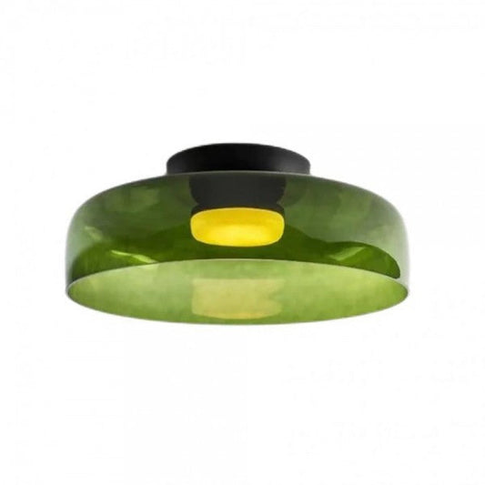 Nordic Morandi Glass Bowl Shaped Ceiling Lamp S183