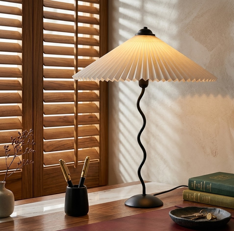 Pleated Table Lamp