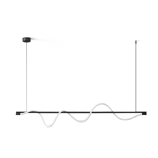 Tracer linear LED island pendant light