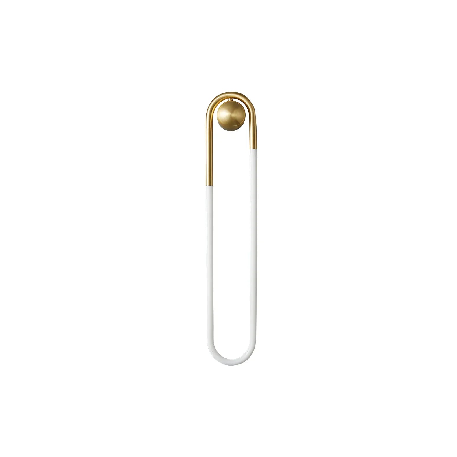 Rudi Loop Wall Lamp brass 17.7 inch front view