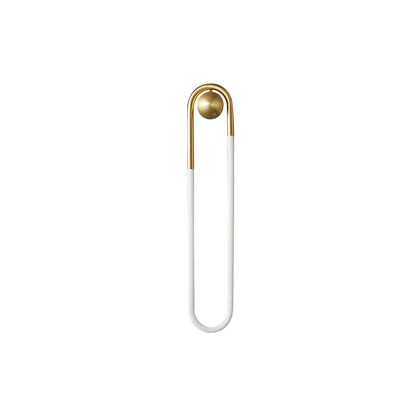 Rudi Loop Wall Lamp brass 17.7 inch front view