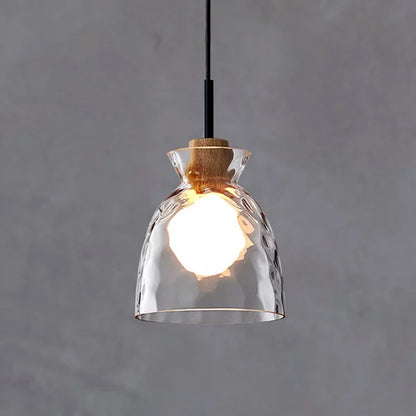 Modern Water Ripple Transparent Glass Pendant Lamp M16