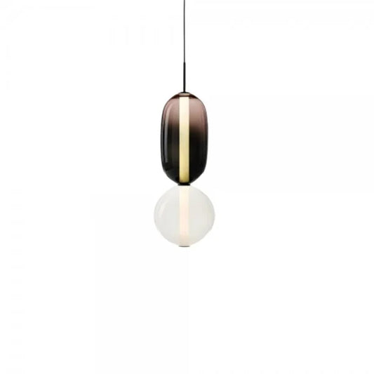 Candied color glass pendant light collection