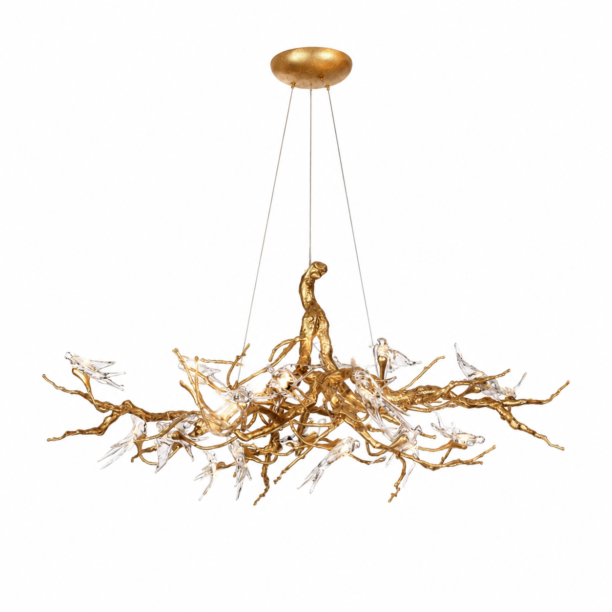 Bird Branch Crystal Chandelier